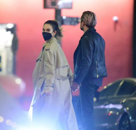 Lily James – With boyfriend Michael Shuman out in Los Angeles