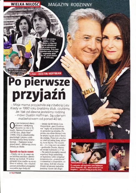 Dustin Hoffman and Lisa Gottsegen - Tele Tydzień Magazine Pictorial [Poland] (11 December 2020)
