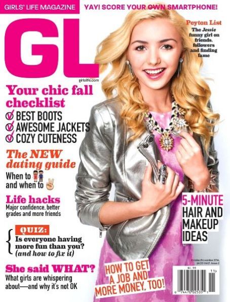 Peyton List, Girls' Life Magazine November 2014 Cover Photo - United States