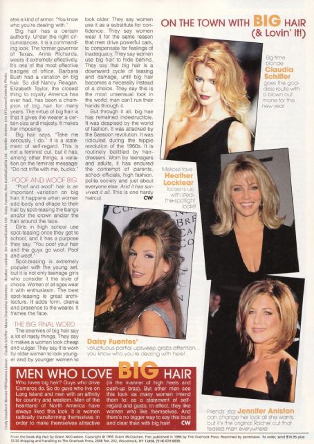 Heather Locklear, Complete Woman Magazine December 1993 Cover Photo ...