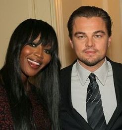Leonardo DiCaprio and Naomi Campbell