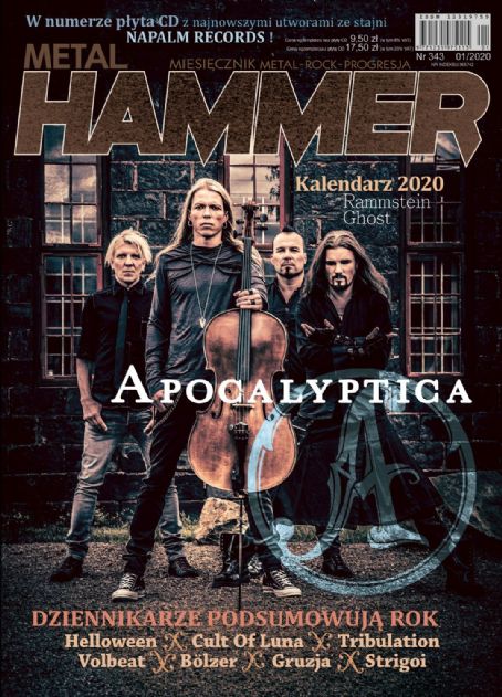 Apocalyptica - Metal&Hammer Magazine Cover [Poland] (January 2020)