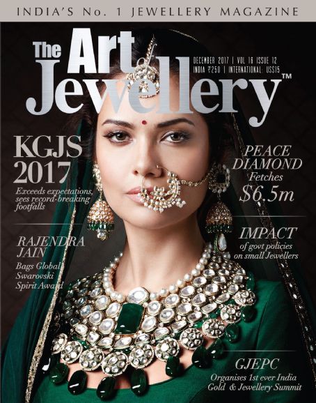 Esha Gupta, The Art of Jewellery Magazine 01 December 2017 Cover Photo ...