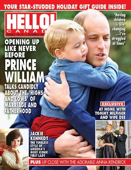 Prince William - Hello! Magazine Cover [Canada] (5 December 2016)