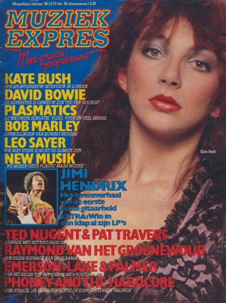 Kate Bush - Muziek Expres Magazine Cover [Netherlands] (October 1980)
