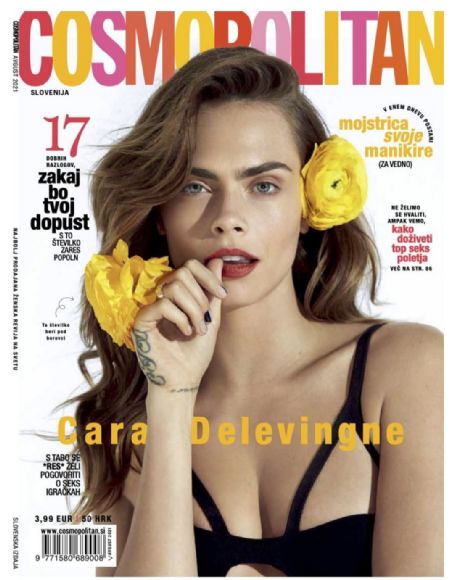 Cara Delevingne - Cosmopolitan Magazine Cover [Slovenia] (August 2021)
