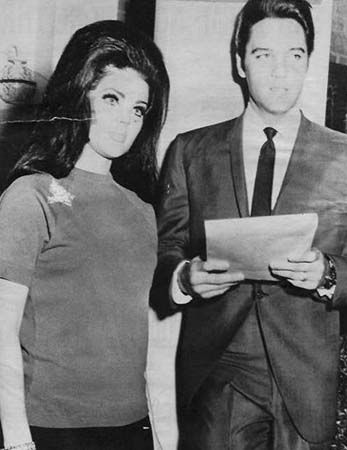 Elvis Presley and Priscilla Presley