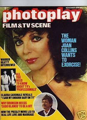 Joan Collins, Photoplay Magazine November 1979 Cover Photo - United Kingdom