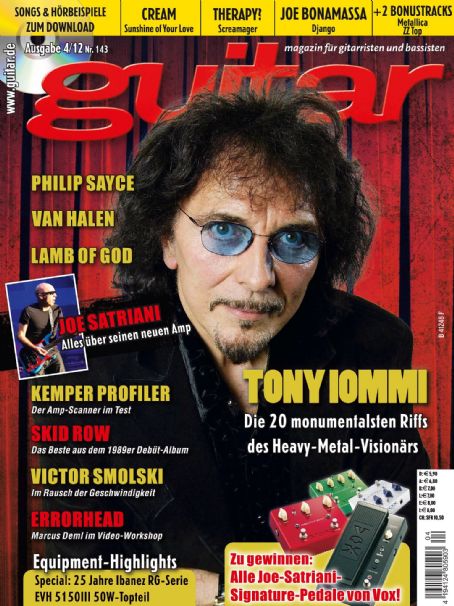 Tony Iommi - Guitar Magazine Cover [Germany] (April 2012)