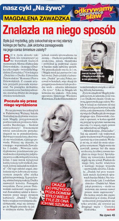 Magdalena Zawadzka - Na żywo Magazine Pictorial [Poland] (21 March 2019)