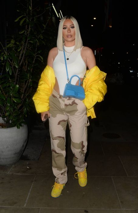 Demi Sims – With Frankie Sims night out in Kensington | Demi Sims