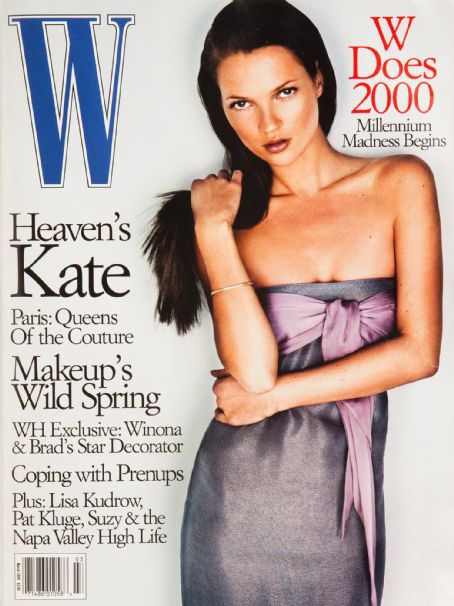 Kate Moss W Magazine March 1999 Cover Photo United States