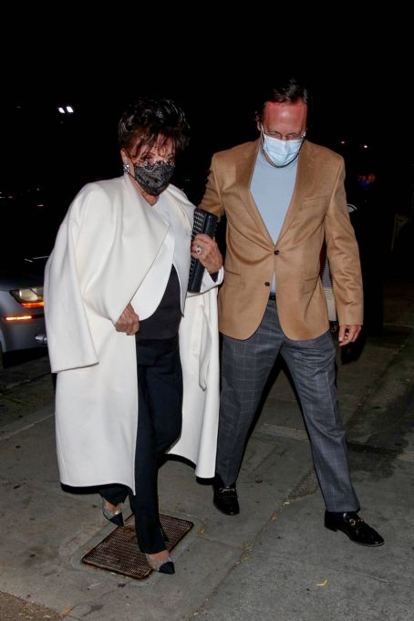Joan Collins – Out for a dinner date at Craig’s in West Hollywood