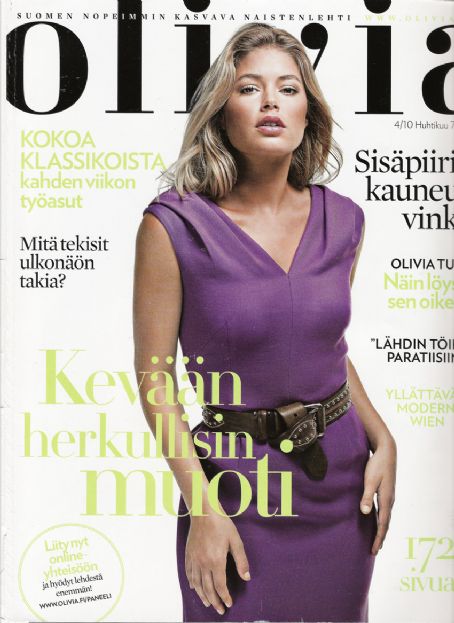 Doutzen Kroes, Olivia Magazine April 2010 Cover Photo - Finland