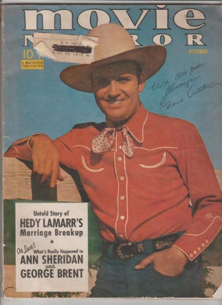 Gene Autry - Movie Mirror Magazine Cover [United States] (October 1940)