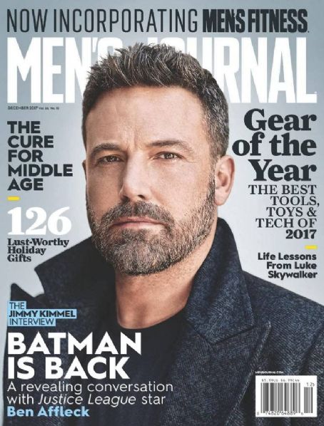 Ben Affleck, Men's Journal Magazine December 2017 Cover Photo - United ...