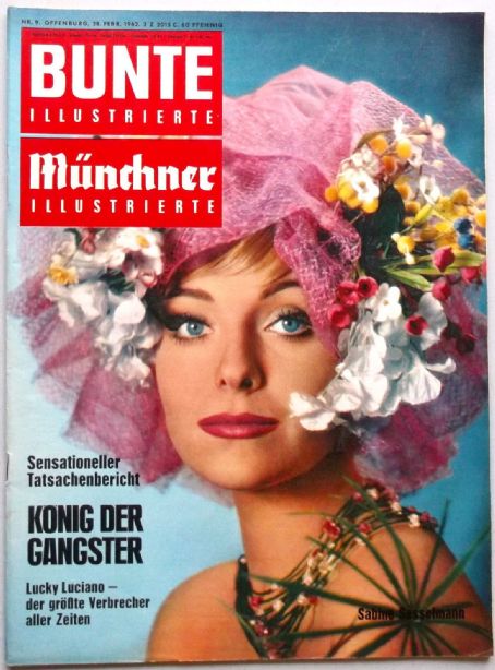 Sabine Sesselmann, Bunte Magazine 28 February 1962 Cover Photo - West ...