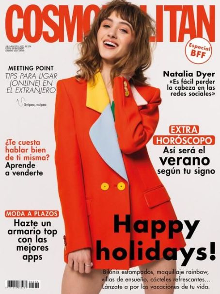 Natalia Dyer, Cosmopolitan Magazine July 2022 Cover Photo - Spain