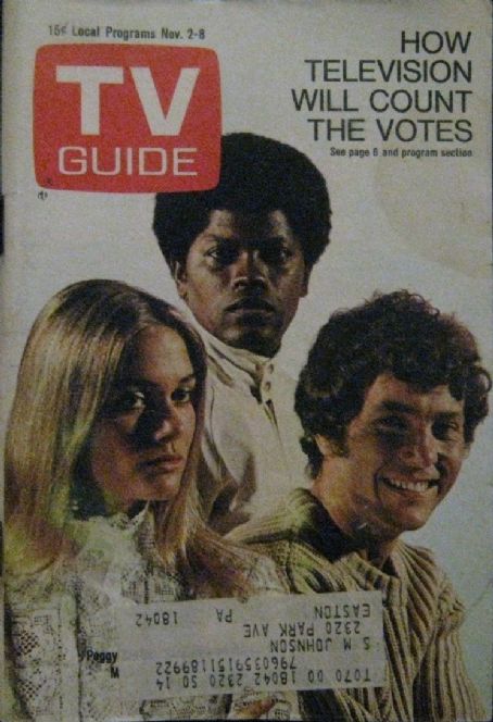 Peggy Lipton, Clarence Williams III, Michael Cole, Mod Squad, TV Guide ...