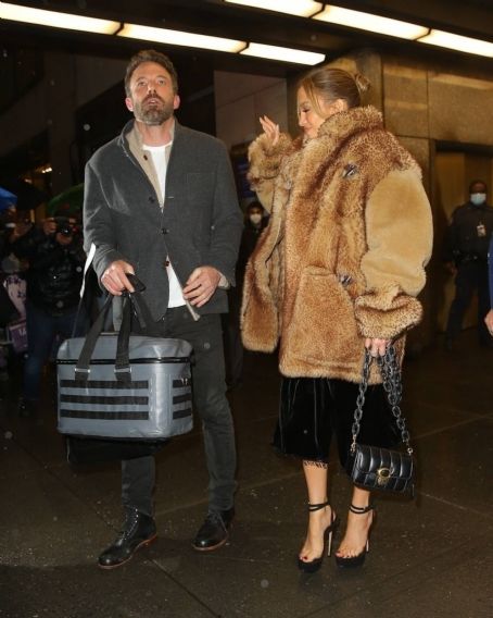 Jennifer Lopez – With Ben Affleck Seen leaving NBC Studios today in New York