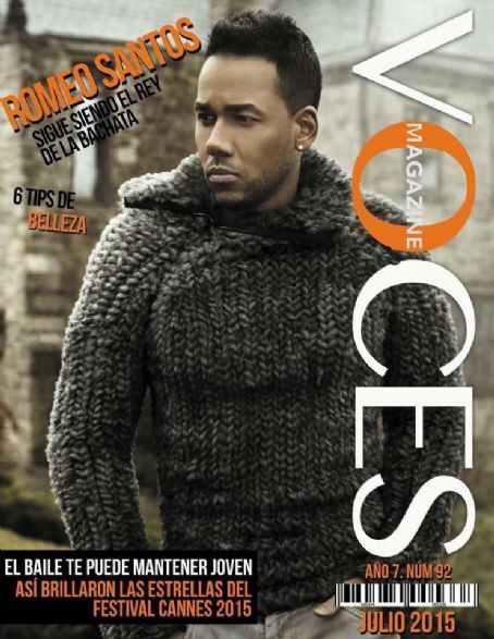 Romeo Santos - Voces Magazine Cover [United States] (July 2015)