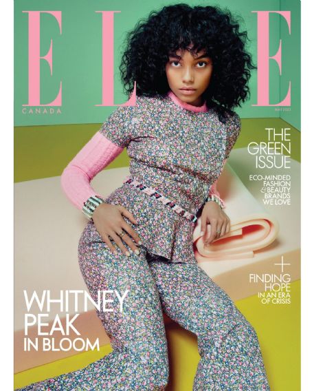 Whitney Peak, Elle Magazine May 2023 Cover Photo - Canada