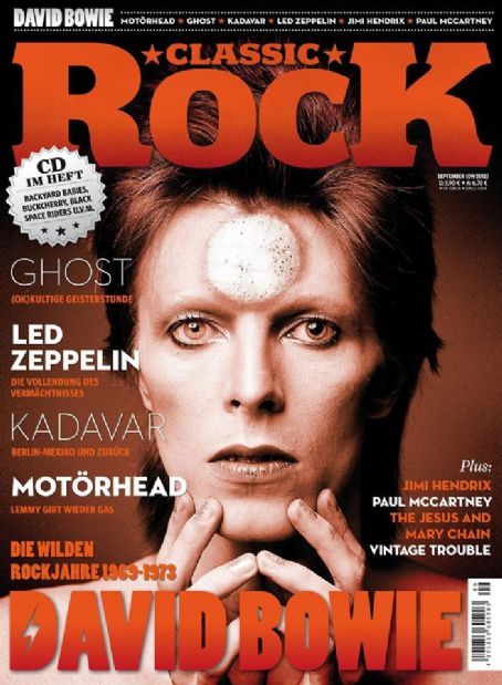 David Bowie, Classic Rock Magazine September 2015 Cover Photo - Germany