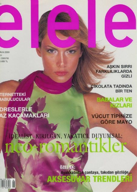 Gamze Özçelik, Elele Magazine June 2000 Cover Photo - Turkey