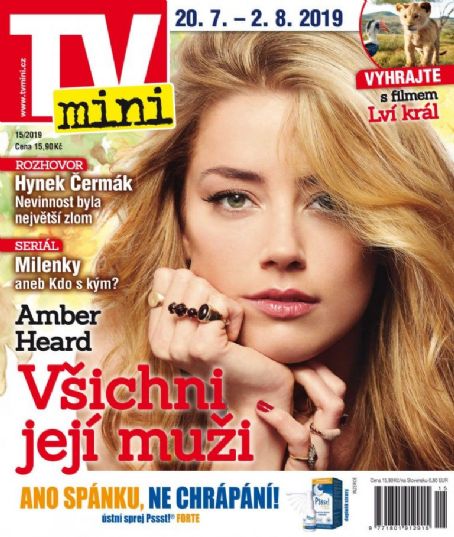 Amber Heard - TV Mini Magazine Cover [Czech Republic] (20 July 2019)