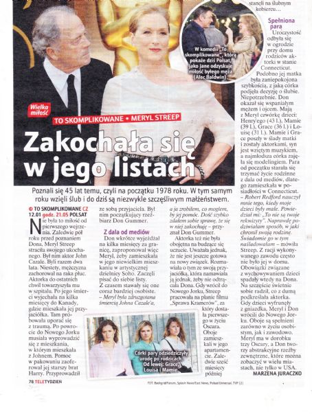 Donald J. Gummer and Meryl Streep - Tele Tydzień Magazine Pictorial [Poland] (6 January 2023)