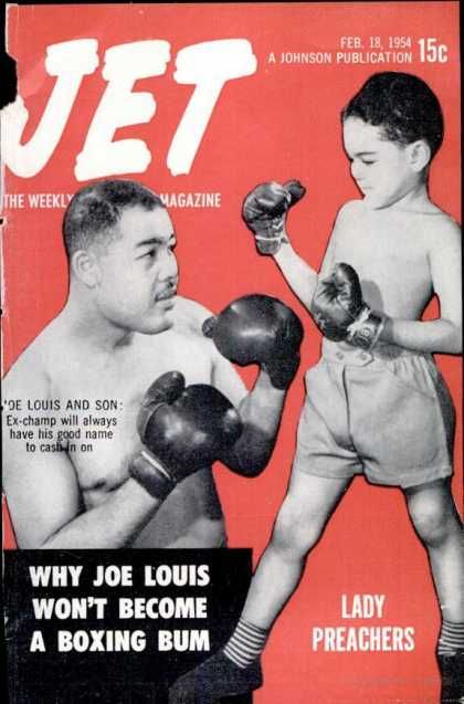 Joe Louis - Jet Magazine Cover [United States] (18 February 1954)