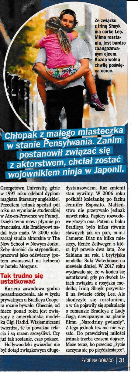 Bradley Cooper - Zycie na goraco Magazine Pictorial [Poland] (9 January 2025)