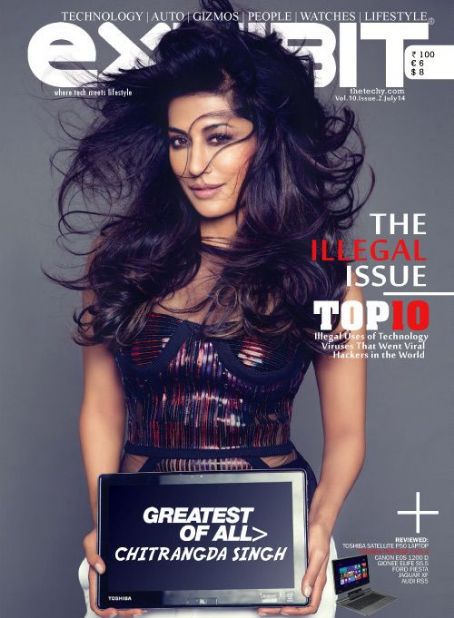 Chitrangda Singh, Exhibit Magazine July 2014 Cover Photo - India