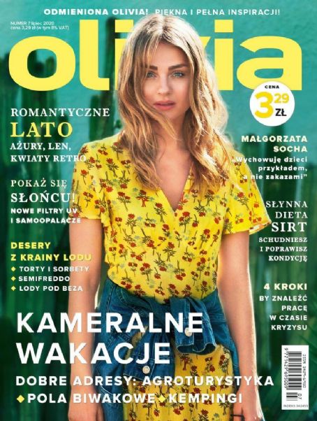 Malgorzata Socha Olivia Magazine July 2020 Cover Photo Poland