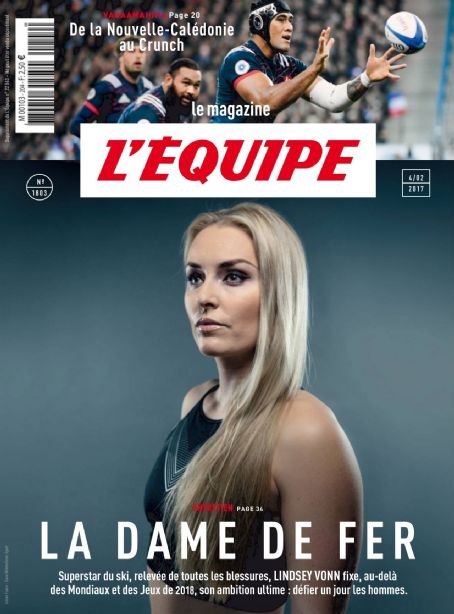 Lindsey Vonn - L'equipe Magazine Cover [France] (4 February 2017)