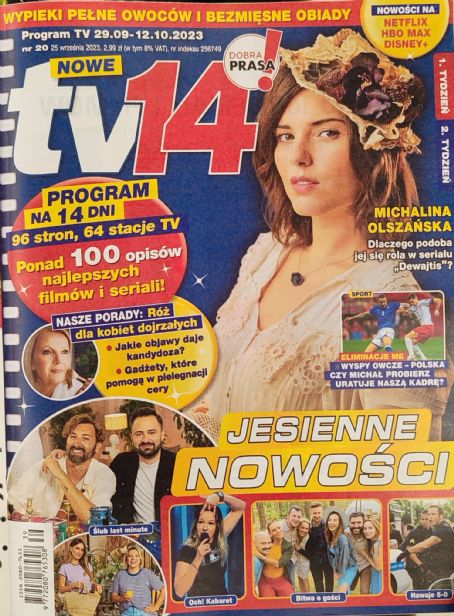 Michalina Olszanska - Tv14 Magazine Cover [Poland] (29 September 2023)