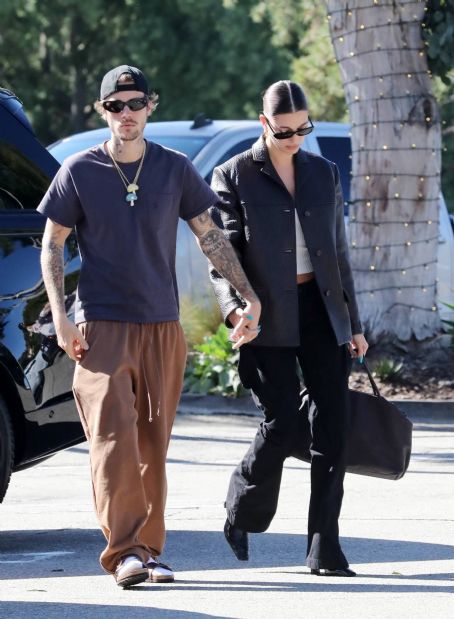 Hailey Bieber – With Justin Bieber seen while out in Los Angeles
