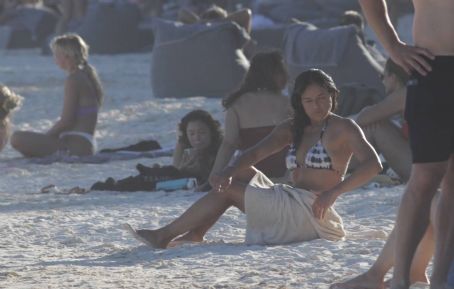 Michelle Rodriguez – In a bikini in Tulum