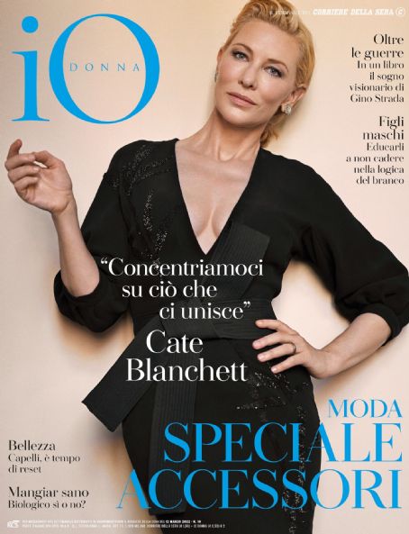Cate Blanchett, Io Donna Magazine 12 March 2022 Cover Photo - Italy