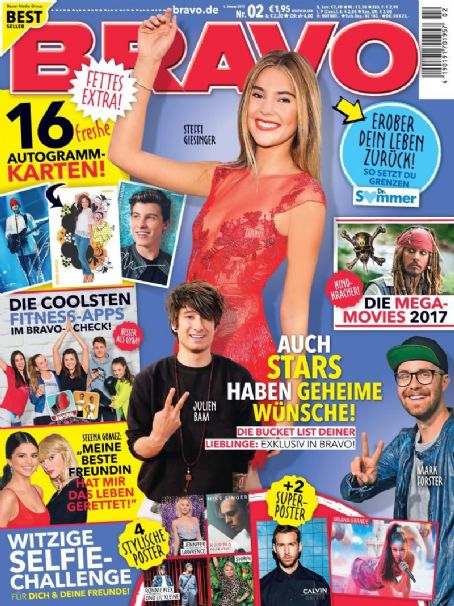 Mark Forster, Stefanie Giesinger, Julien Bam, Bravo Magazine 04 January ...