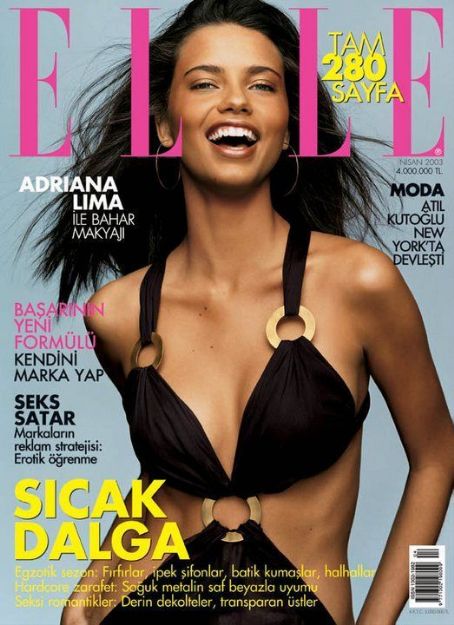 Adriana Lima - Elle Magazine Cover [Turkey] (April 2003) - FamousFix.com  post