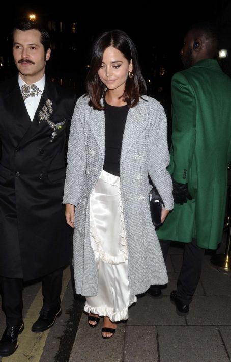 Jenna Coleman and Dianna Agron – Seen outside the BAFTA Vogue x Tiffany