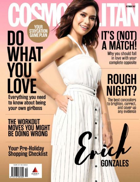 Erich Gonzales - Cosmopolitan Magazine Cover [Philippines] (October 2017)
