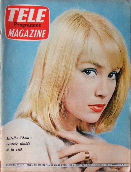 Estella Blain, Tele Magazine Magazine 17 April 1960 Cover Photo - France