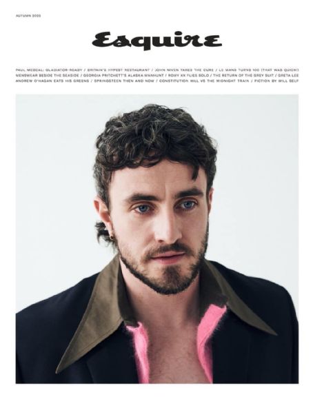 Paul Mescal, Esquire Magazine September 2023 Cover Photo - United Kingdom