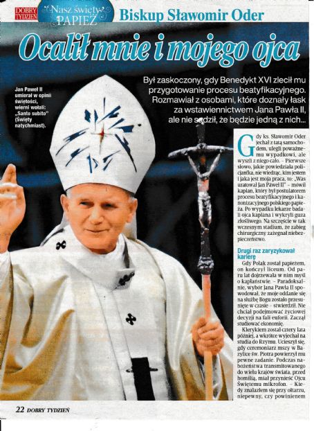 Pope John Paul II - Dobry Tydzień Magazine Pictorial [Poland] (1 December 2024)