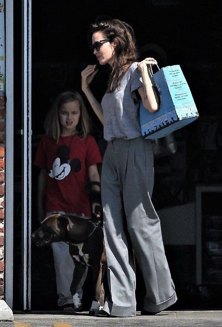 Angelina Jolie takes daughter to Pet Shop in Los Angeles (September 05, 2017)