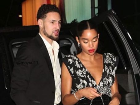 Klay Thompson and Laura Harrier
