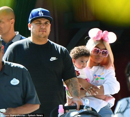 Blac Chyna, Rob Kardashian, and Dream Celebrate Father's Day in Disneyland in Anaheim, California - June 18, 2017