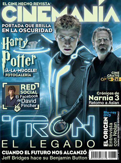 Jeff Bridges, Garrett Hedlund - Cinemanía Magazine Cover [Mexico] (December 2010)